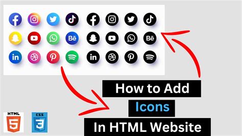 how to use icons in html