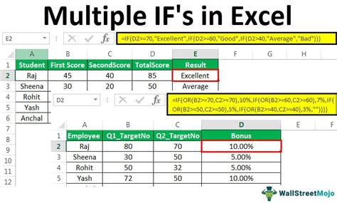 how to use if and function in excel with multiple conditions