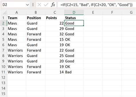 how to use if formula in excel with 2 conditions