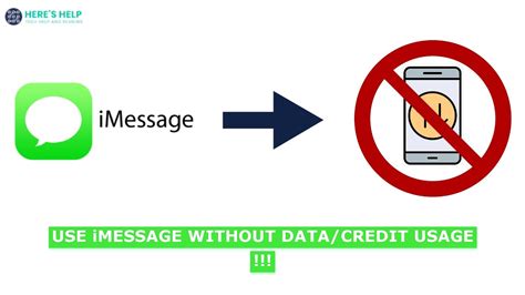 how to use imessage without data