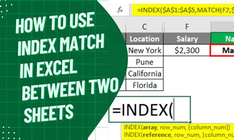 how to use index match in excel between two sheets