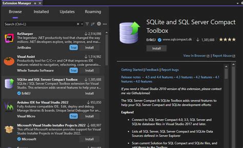 how to use installed extensions in visual studio code