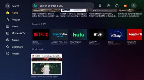 how to use internet browser on android tv