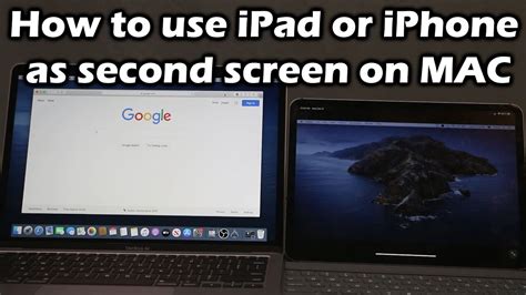 how to use iphone as mac second screen