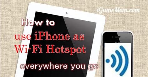 how to use iphone as wifi adapter