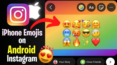 how to use iphone emojis on instagram