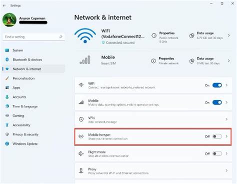 how to use iphone hotspot on windows 11