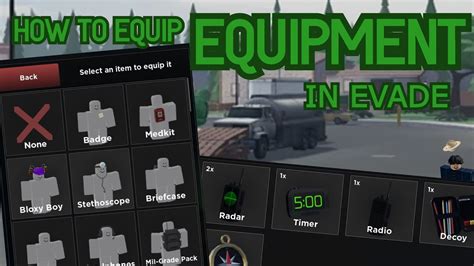 how to use items in evade roblox pc