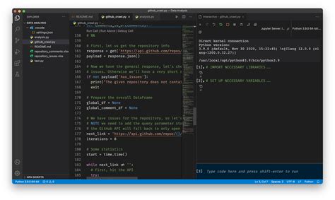 how to use jupyter notebook for python in vs code