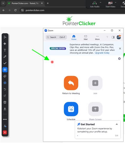 how to use laser pointer in zoom meeting