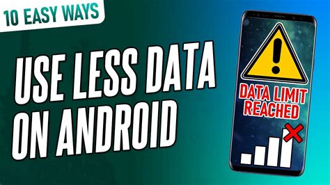 how to use less data on android