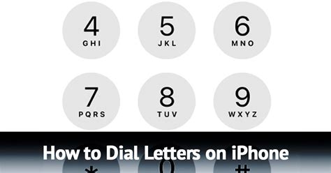 how to use letters on number keypad iphone