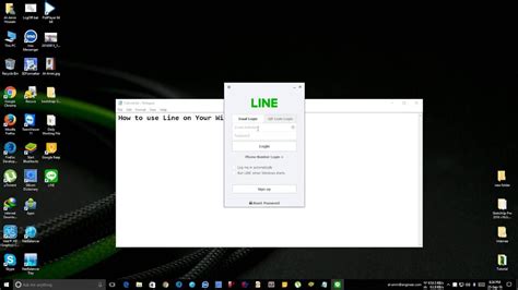how to use line in on pc