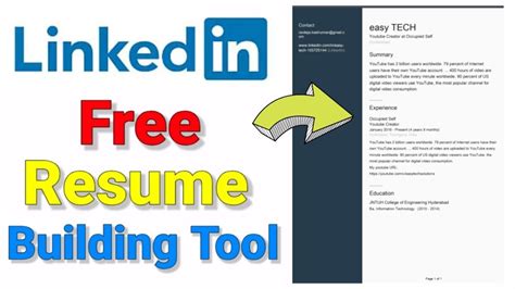 how to use linkedin resume builder