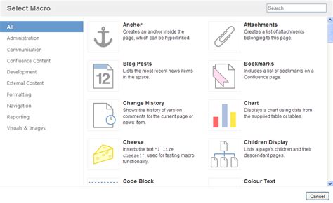 how to use macros in confluence