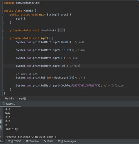 how to use math.sqrt in java