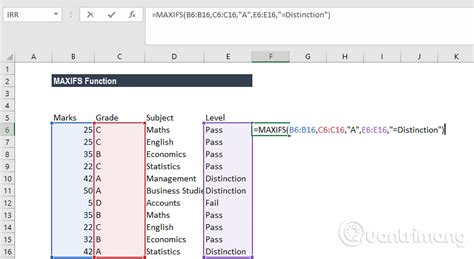how to use maxifs in excel 2016