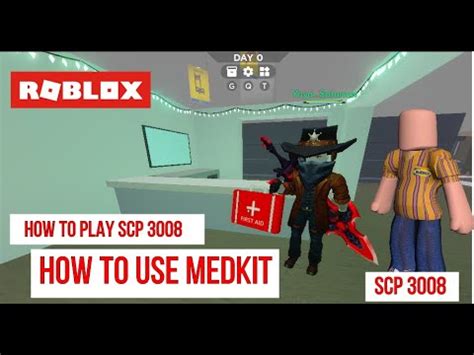 how to use medkit in scp 3008 roblox pc