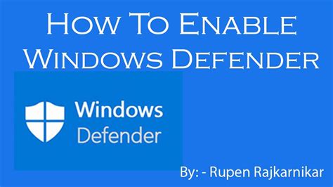 how to use microsoft defender antivirus