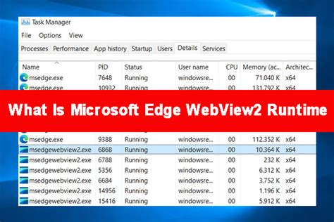how to use microsoft edge webview2 runtime