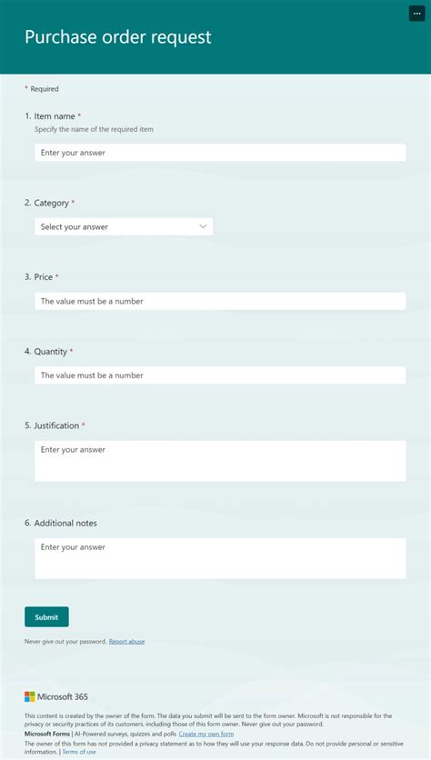 how to use microsoft forms for approvals