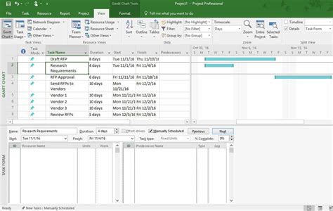 how to use microsoft project 2016