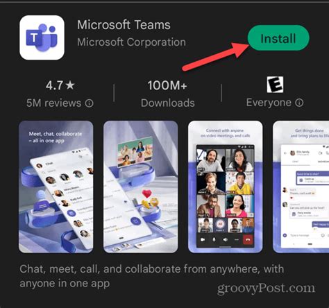how to use microsoft teams on android phone