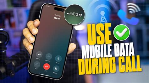 how to use mobile data during call in iphone