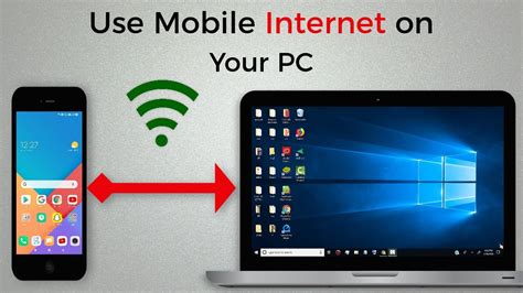 how to use mobile internet in pc