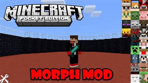 how to use morph mod in minecraft pe