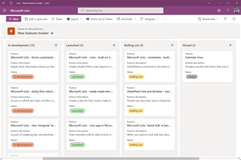 how to use ms lists for project management
