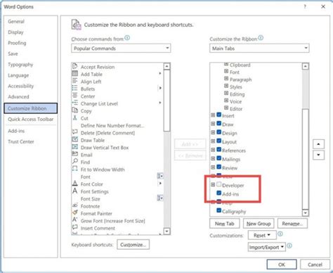how to use ms word developer tab to make forms