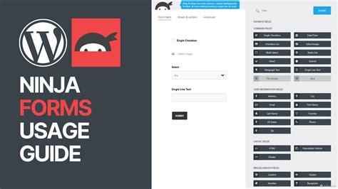how to use ninja forms in wordpress