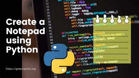 how to use notepad to code python