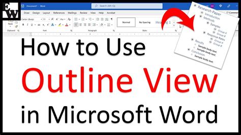 how to use outline in microsoft word