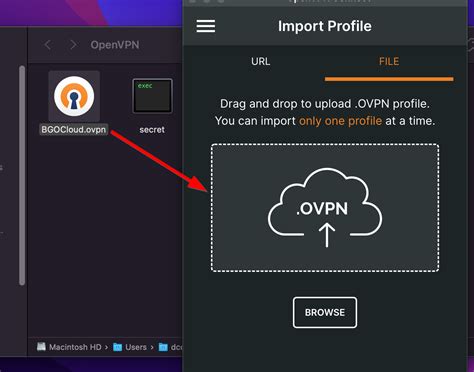 how to use ovpn file on mac