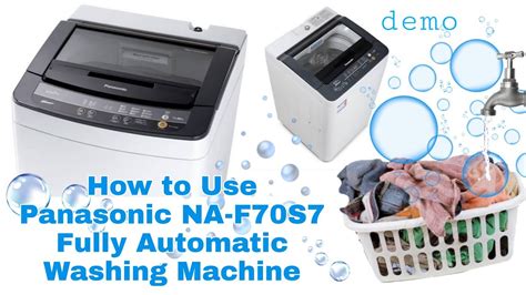 how to use panasonic automatic washing machine