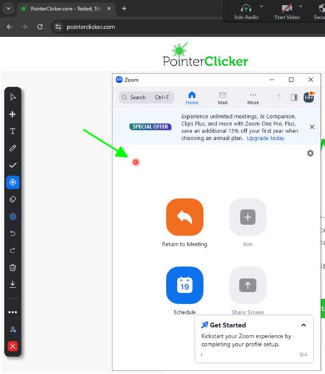 how to use pointer in zoom meeting