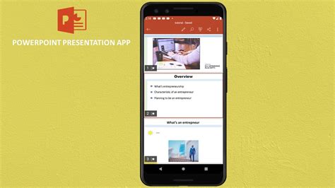how to use powerpoint presentation in mobile phone