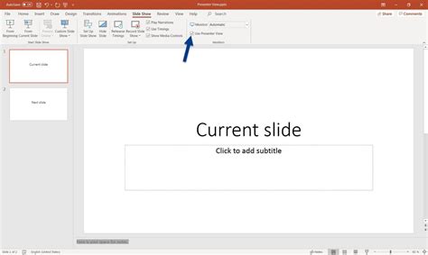 how to use presenter mode with notes in powerpoint