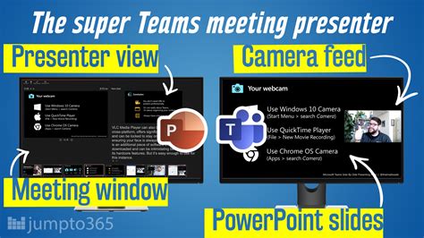 how to use presenter view in powerpoint with one monitor on teams