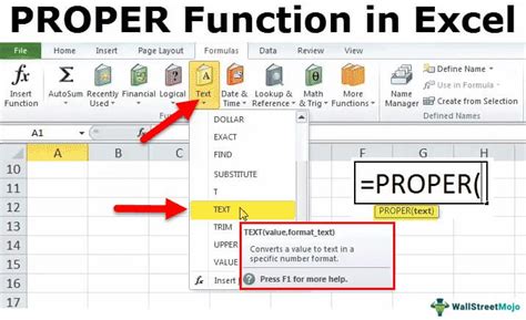 how to use proper function in excel for entire column