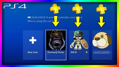 how to use ps plus on other accounts