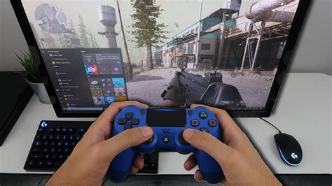 how to use ps4 controller on pc warzone bluetooth