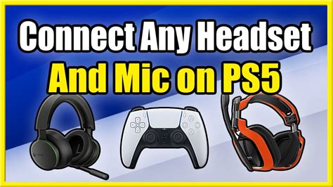 how to use ps5 controller microphone with headset