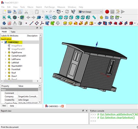 how to use python in freecad