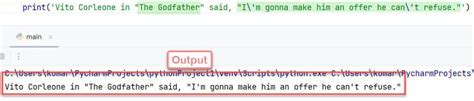 how to use quotation marks in python print