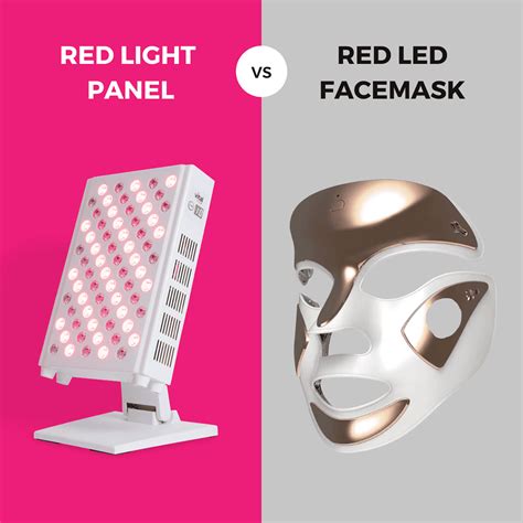 how to use red light panel on face