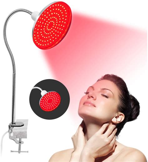 how to use red light therapy lamp on face