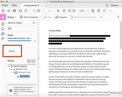how to use redact in acrobat